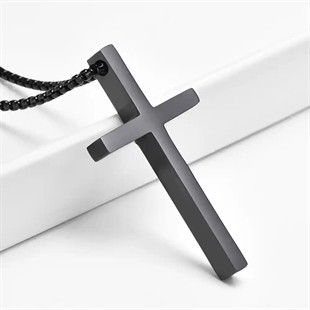 Croce Cross Schmuck aus Edelstahl Blackcoat